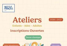 Ateliers 2026 – 2027 : Venez explorer le monde de l‘art tout en perfectionnant votre français !